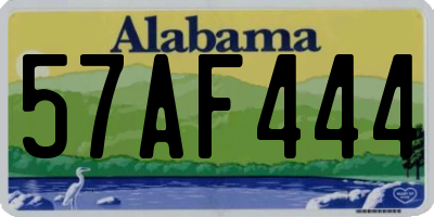 AL license plate 57AF444