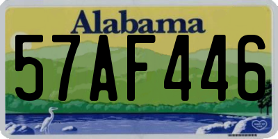 AL license plate 57AF446