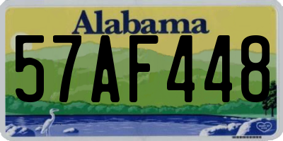 AL license plate 57AF448
