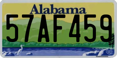 AL license plate 57AF459