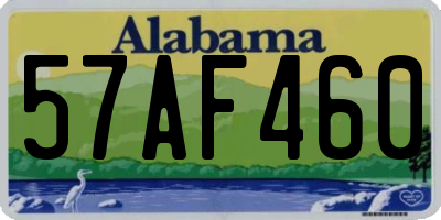 AL license plate 57AF460