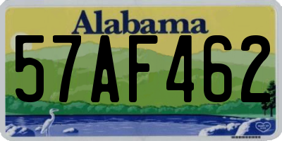 AL license plate 57AF462