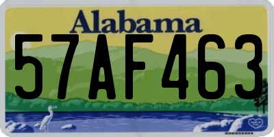 AL license plate 57AF463