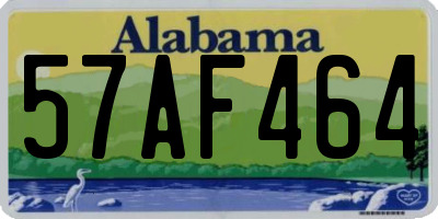 AL license plate 57AF464