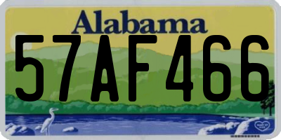 AL license plate 57AF466