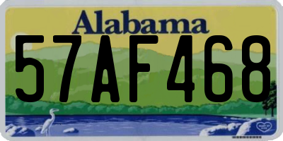 AL license plate 57AF468