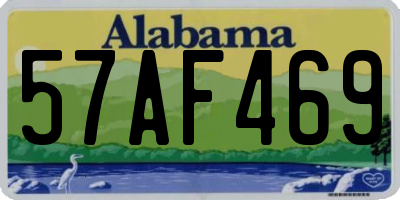 AL license plate 57AF469