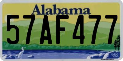 AL license plate 57AF477