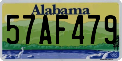 AL license plate 57AF479