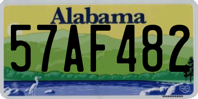 AL license plate 57AF482