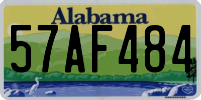AL license plate 57AF484