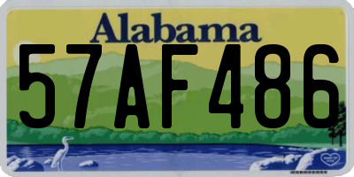AL license plate 57AF486
