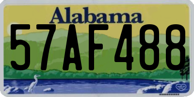 AL license plate 57AF488