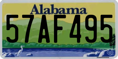AL license plate 57AF495