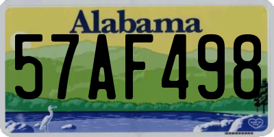AL license plate 57AF498