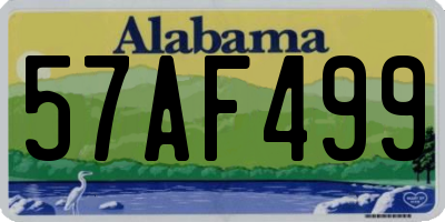 AL license plate 57AF499