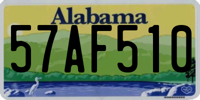 AL license plate 57AF510