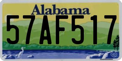 AL license plate 57AF517