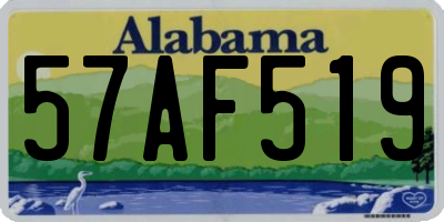 AL license plate 57AF519