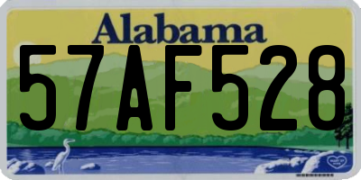 AL license plate 57AF528
