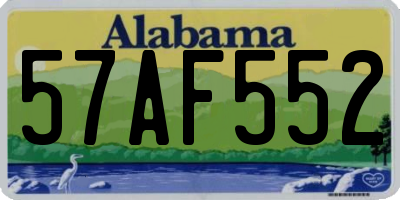 AL license plate 57AF552
