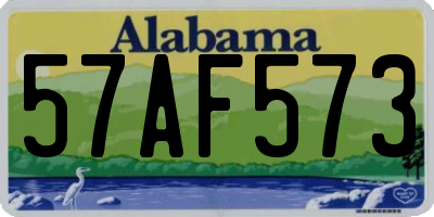 AL license plate 57AF573