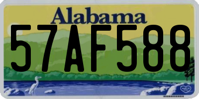 AL license plate 57AF588