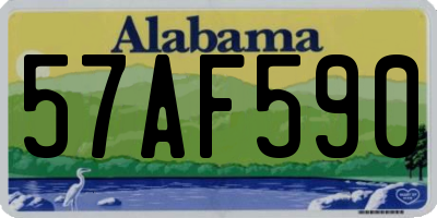 AL license plate 57AF590