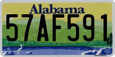 AL license plate 57AF591