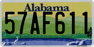 AL license plate 57AF611