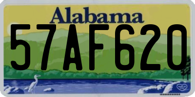 AL license plate 57AF620