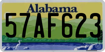 AL license plate 57AF623
