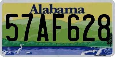 AL license plate 57AF628