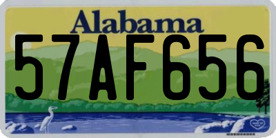 AL license plate 57AF656