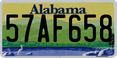 AL license plate 57AF658