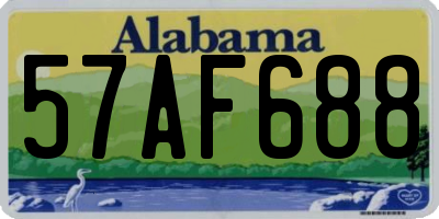 AL license plate 57AF688