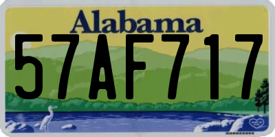 AL license plate 57AF717