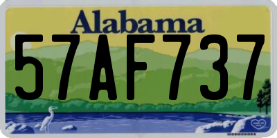 AL license plate 57AF737