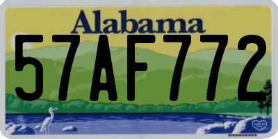 AL license plate 57AF772