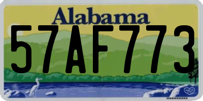 AL license plate 57AF773