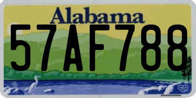 AL license plate 57AF788