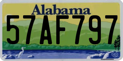 AL license plate 57AF797