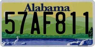 AL license plate 57AF811