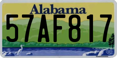 AL license plate 57AF817