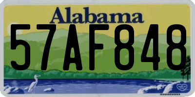 AL license plate 57AF848