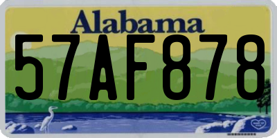 AL license plate 57AF878