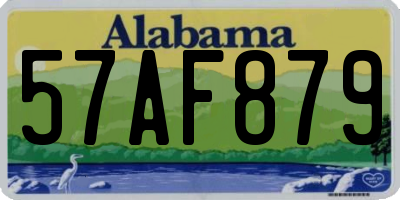 AL license plate 57AF879