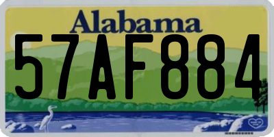 AL license plate 57AF884