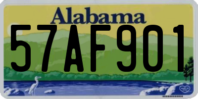 AL license plate 57AF901