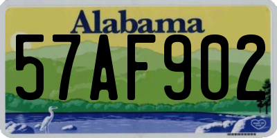 AL license plate 57AF902